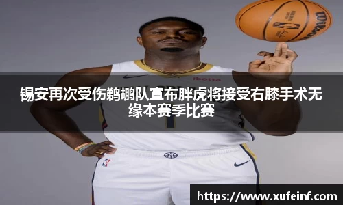 锡安再次受伤鹈鹕队宣布胖虎将接受右膝手术无缘本赛季比赛